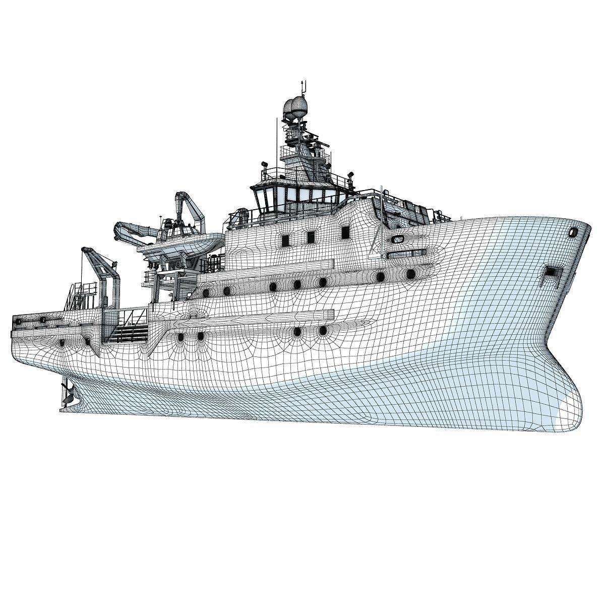 Grampian Defiance Emergency Response Rescue Vessel 3D model_15