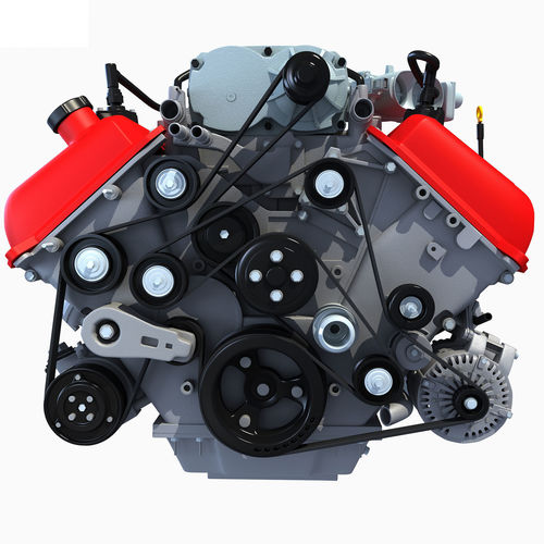 Generic V8 Engine 3D model