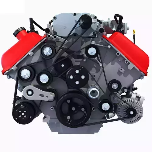 Generic V8 Engine 3D model