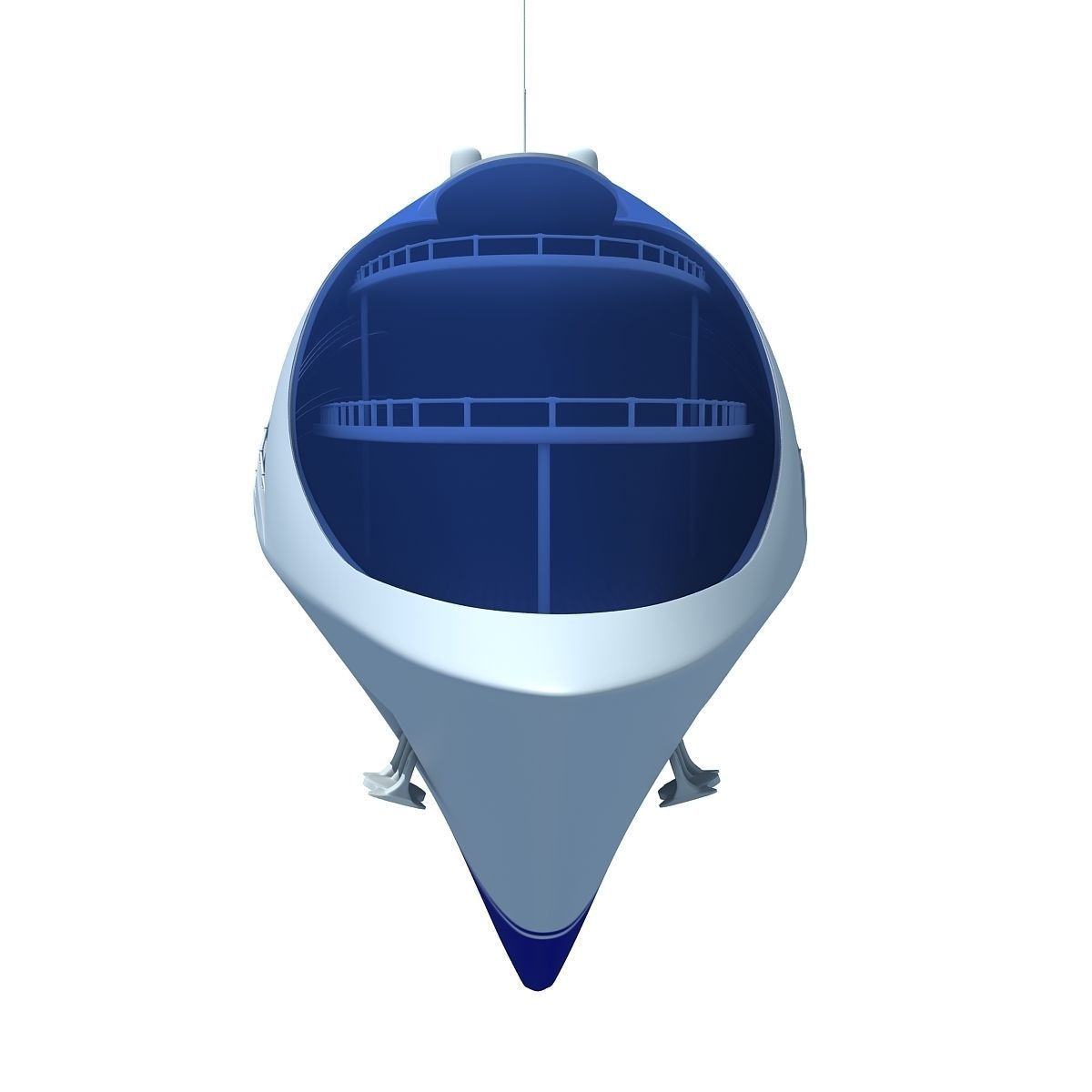Futuristic Luxury Yacht 3 3D model_6