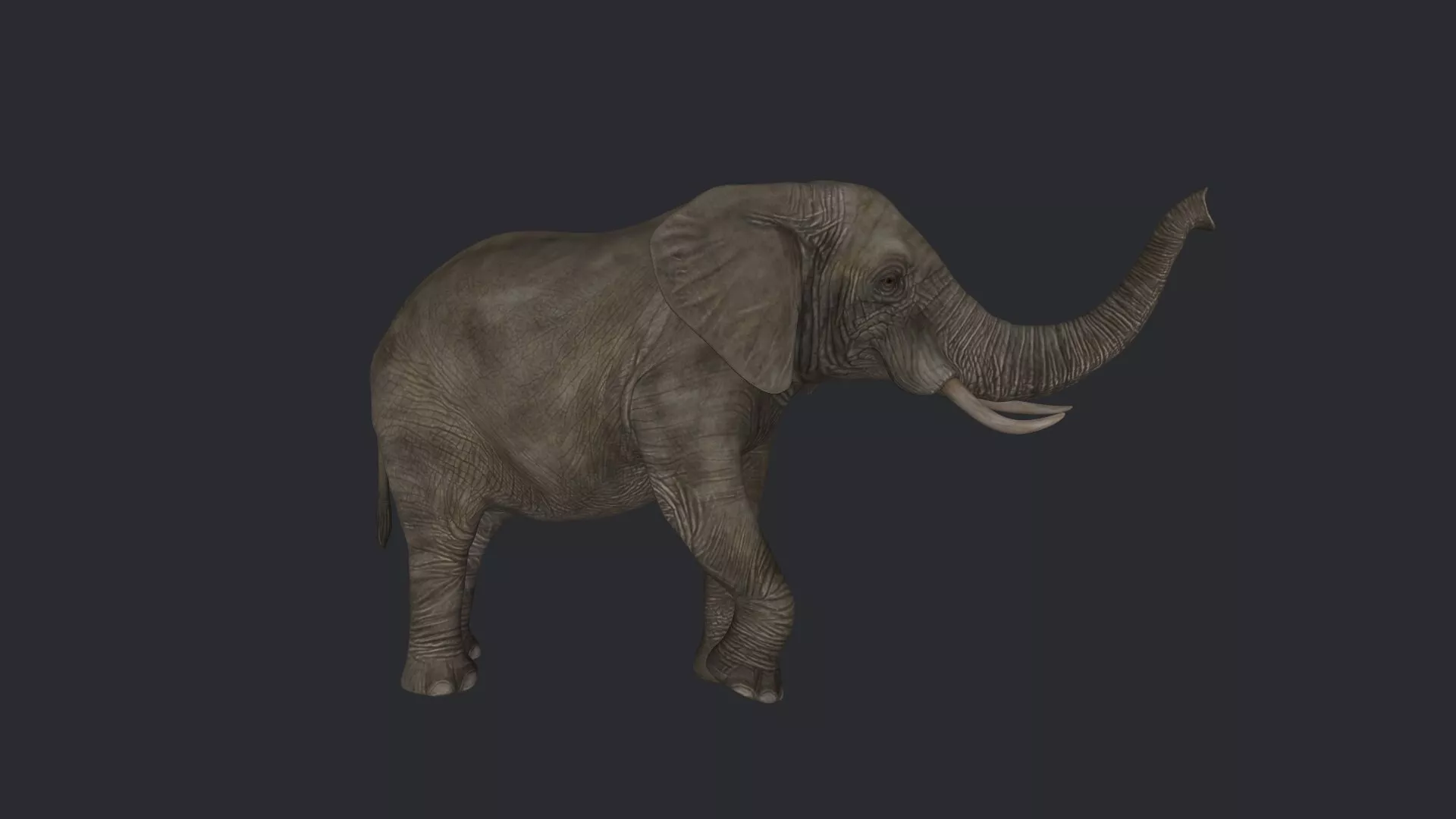 African Elephant Sculpture 3D Print Model 3D print model