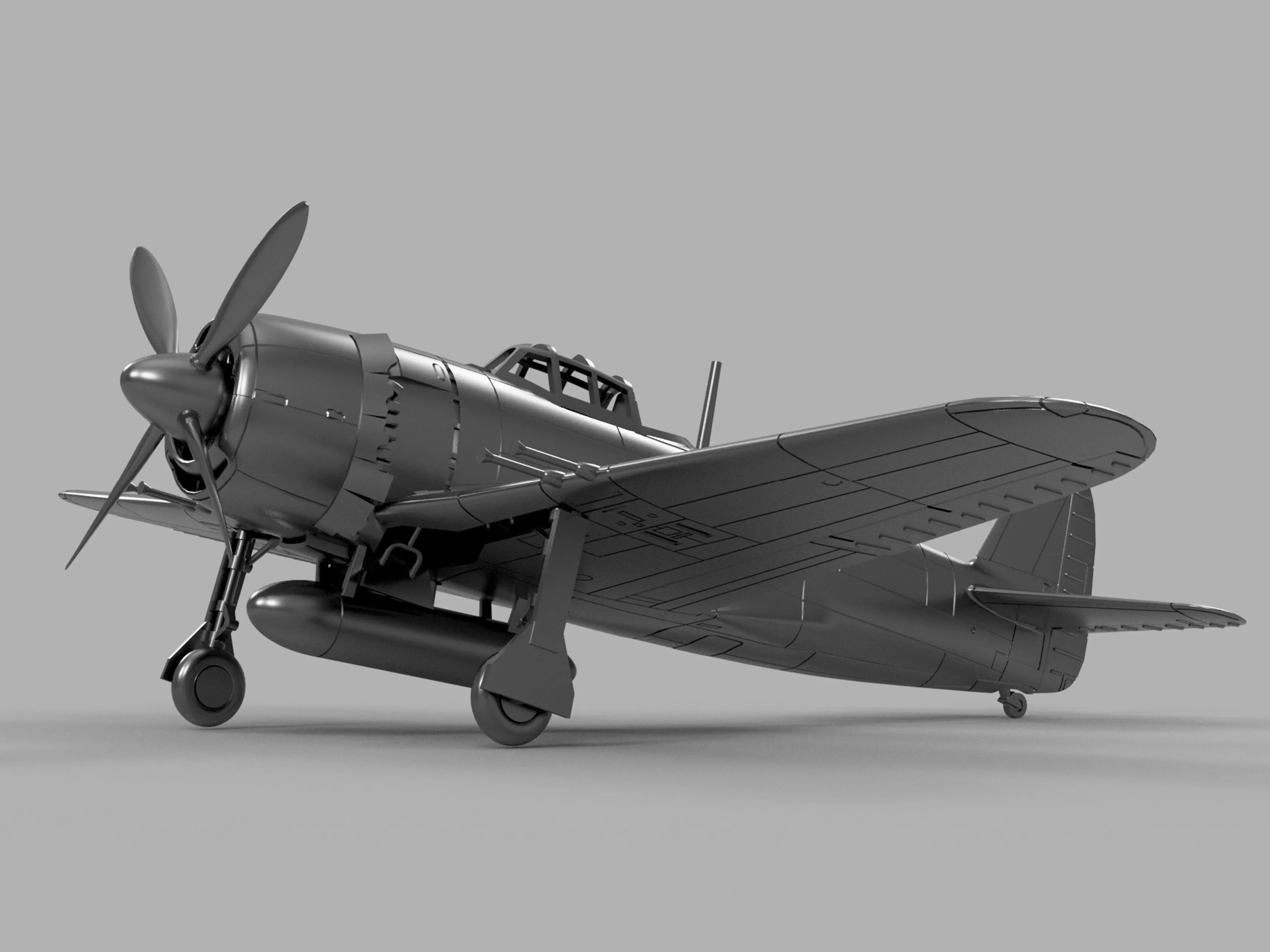 1-350 IJN N1K2 3 J SHIDEN-KAI MODEL21 31 GEORGE 3D model 3D