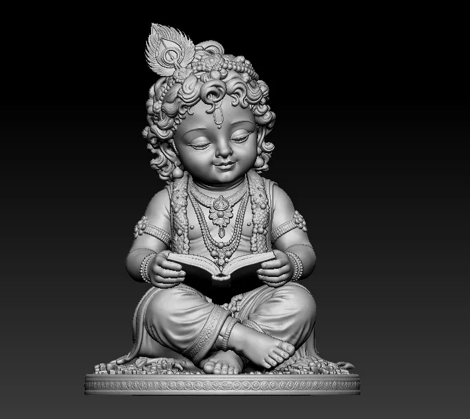 little krishna 3d unique printed model 3D print model