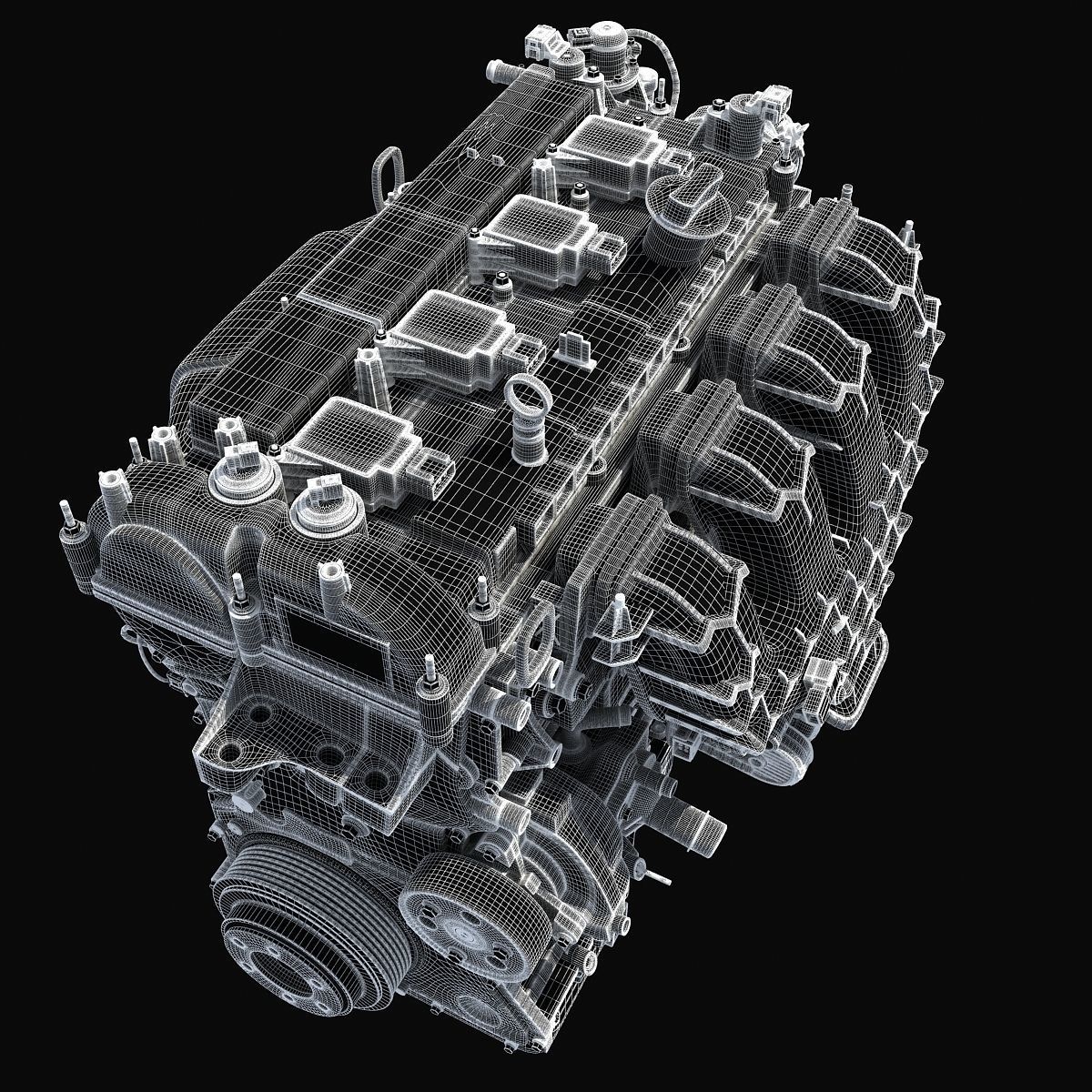 Dark Cover Escape Engine 3D model_16