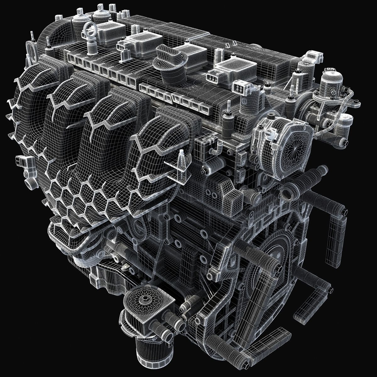 Dark Cover Escape Engine 3D model_14