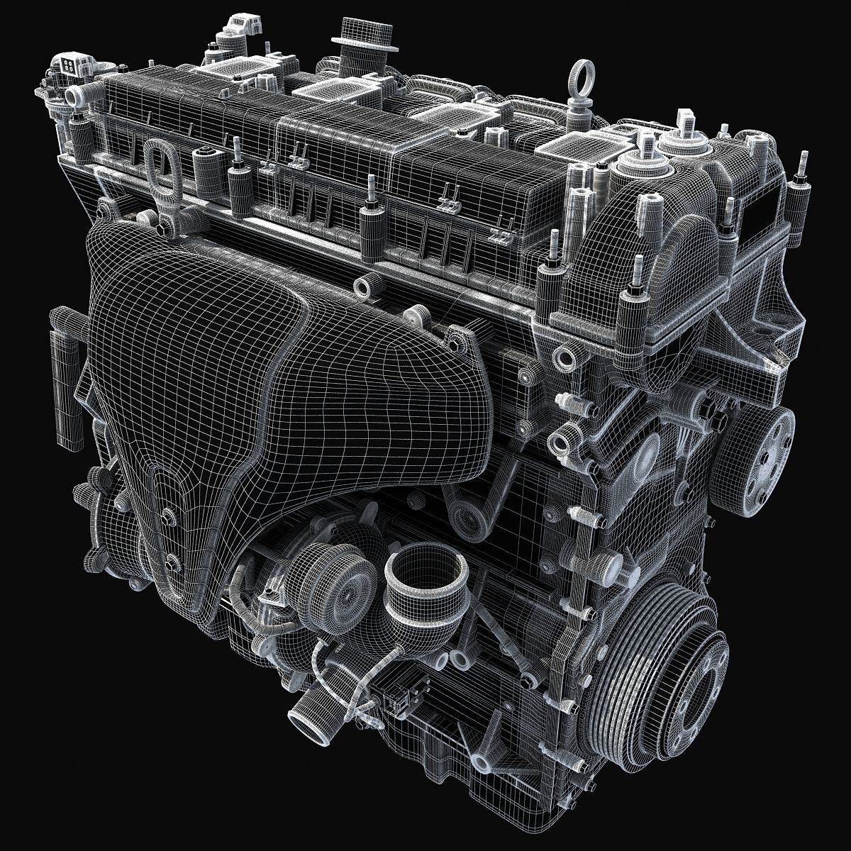 Dark Cover Escape Engine 3D model_17