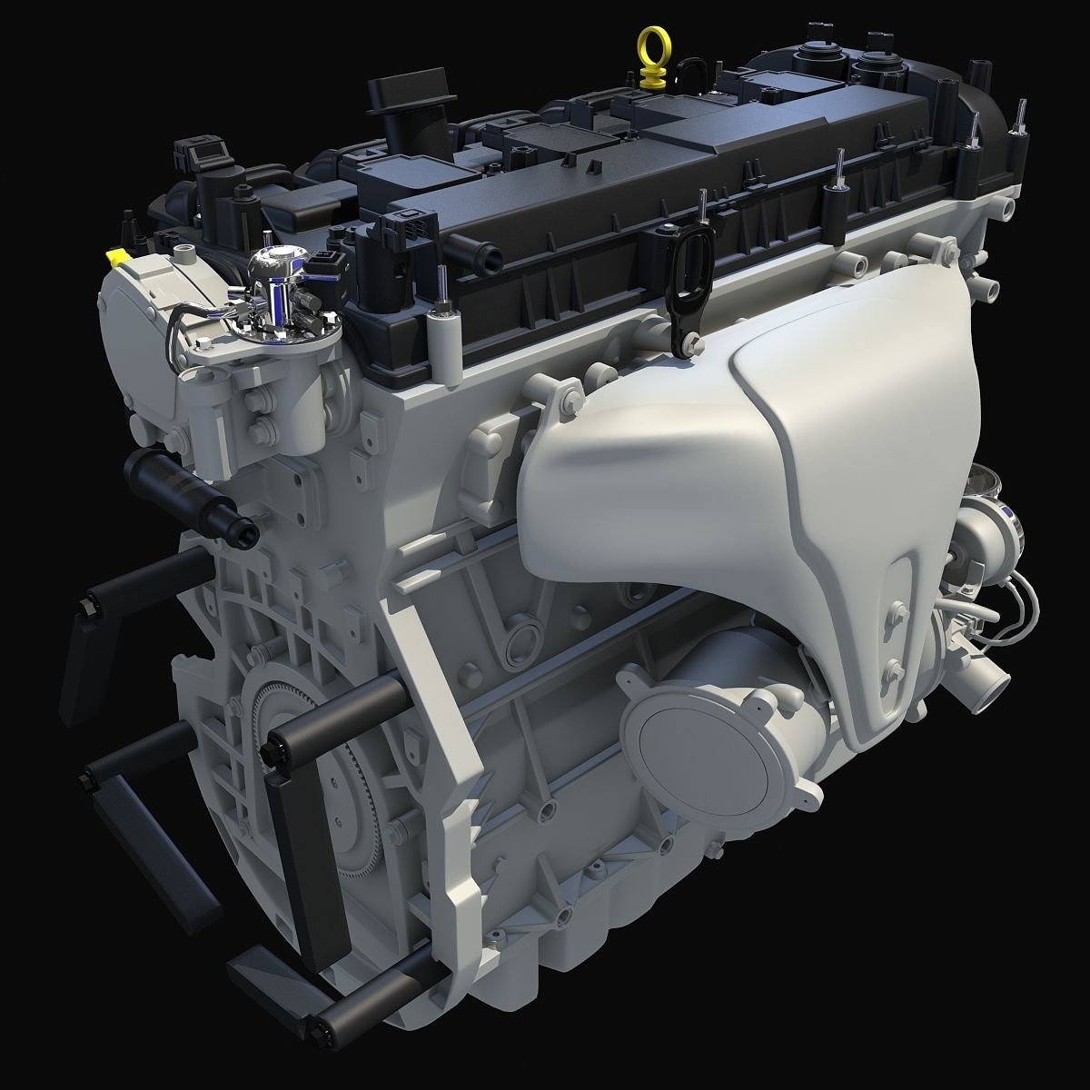 Dark Cover Escape Engine 3D model_6