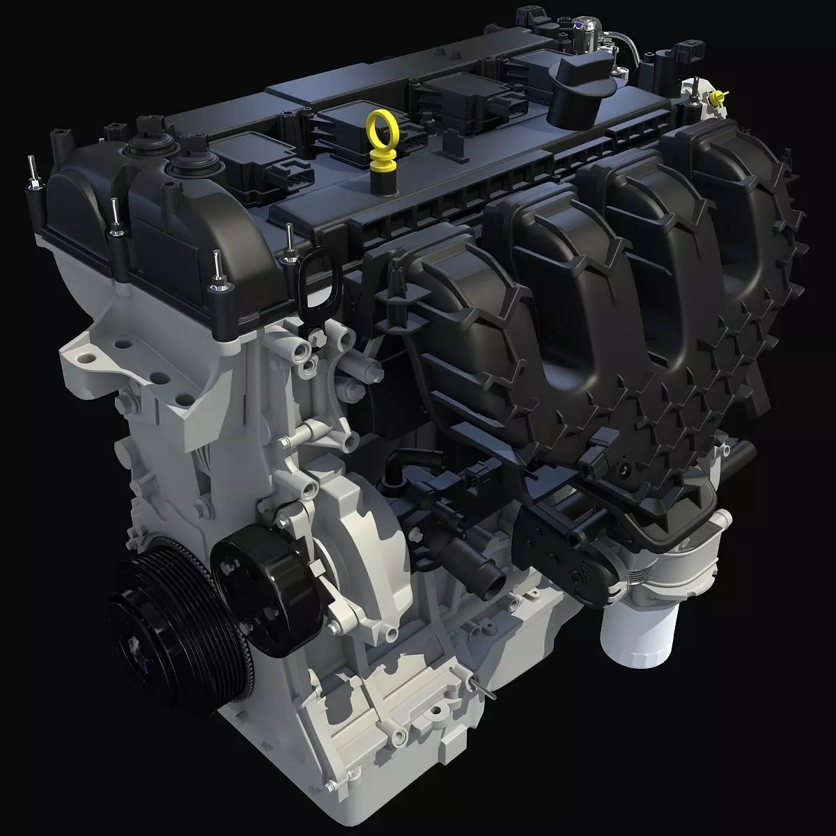 Dark Cover Escape Engine 3D model_0