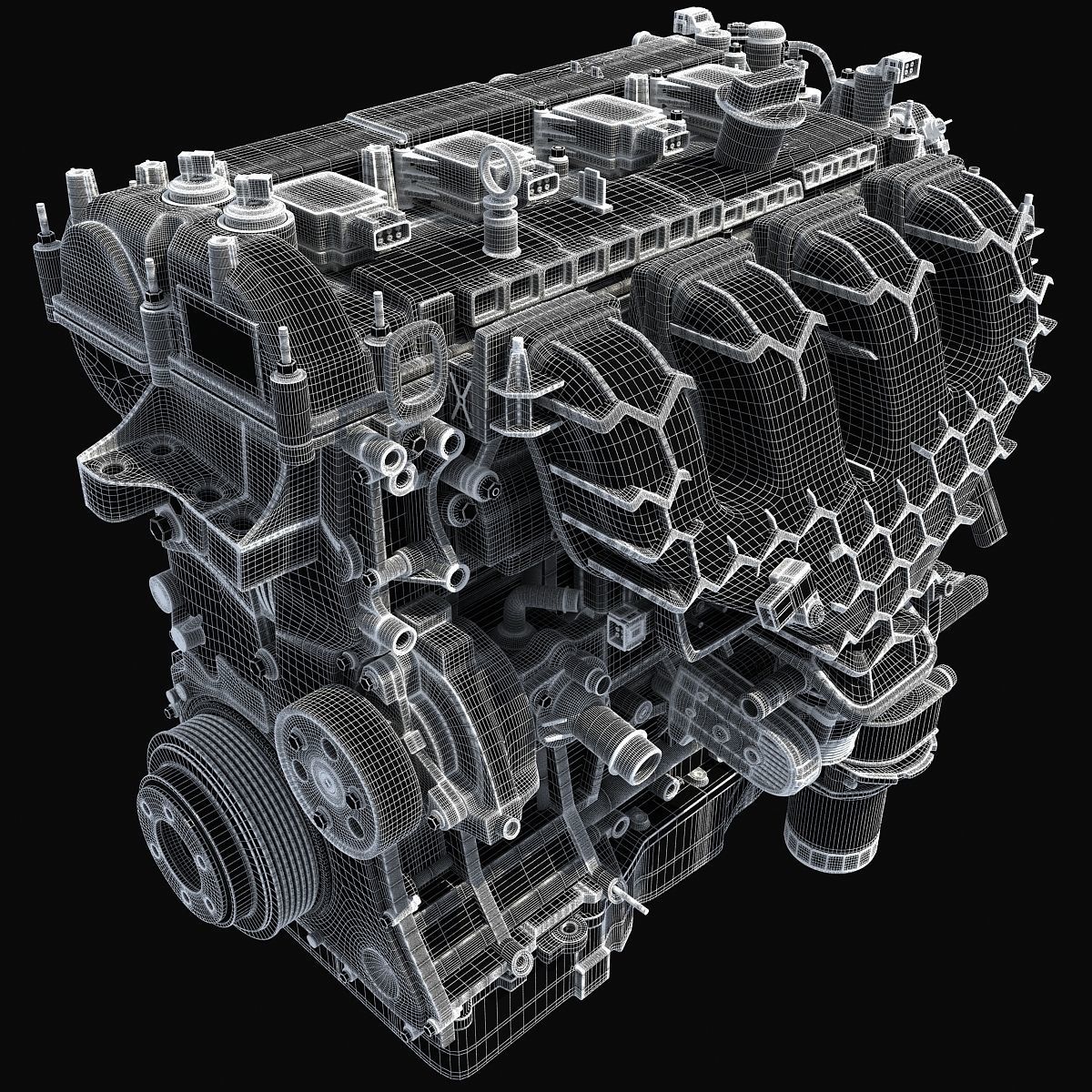 Dark Cover Escape Engine 3D model_15