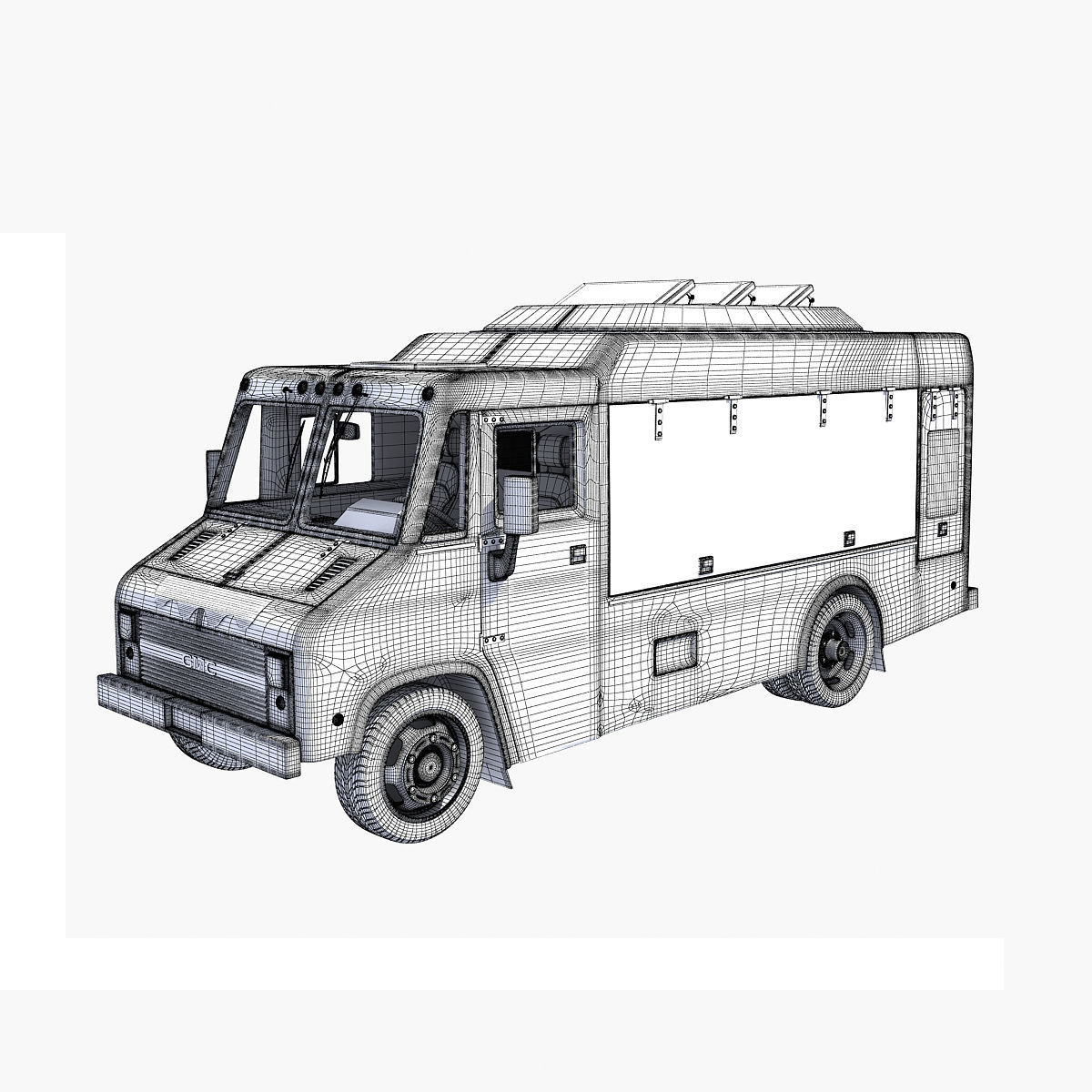 Nom Nom Green Food Truck 3D model_20