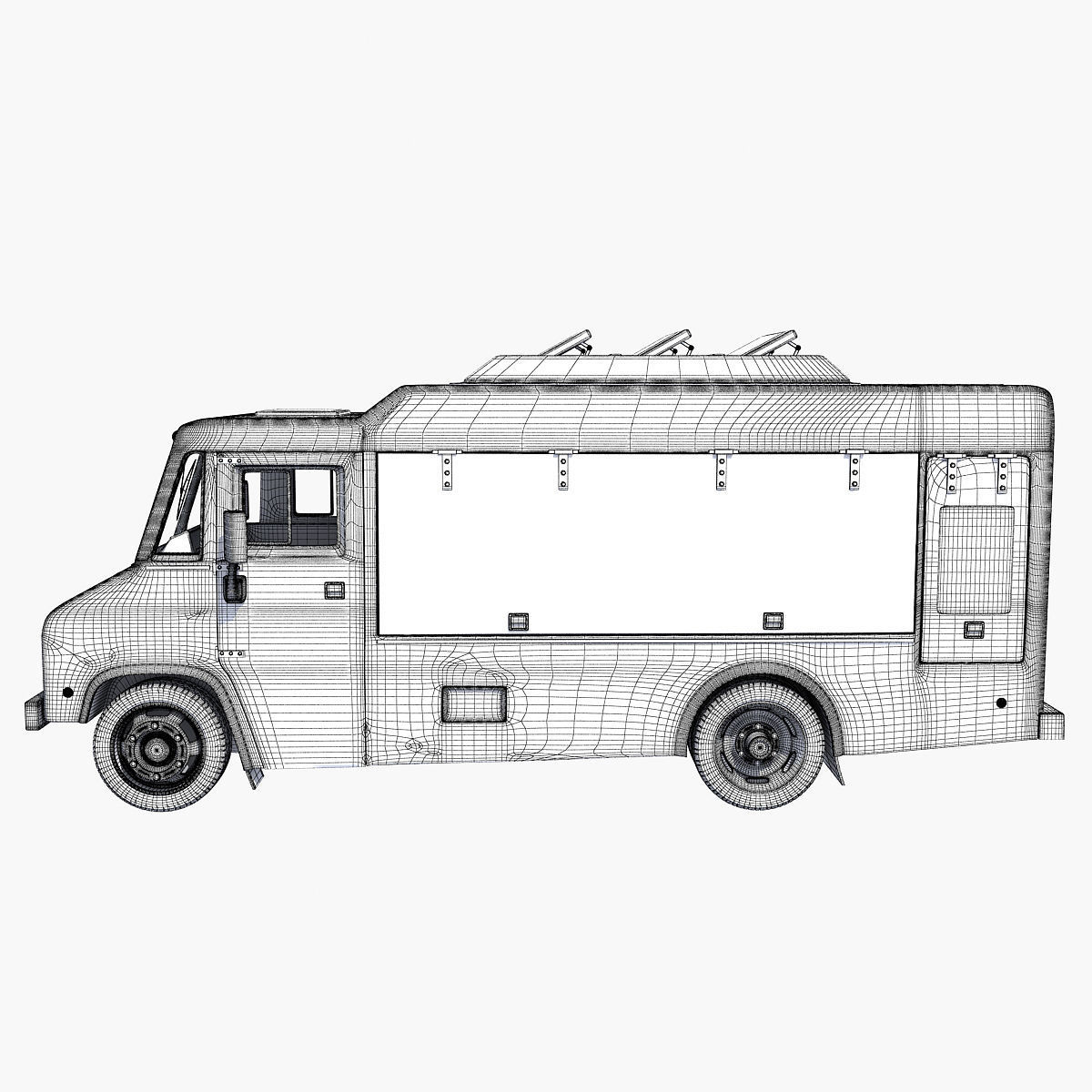 Nom Nom Green Food Truck 3D model_21
