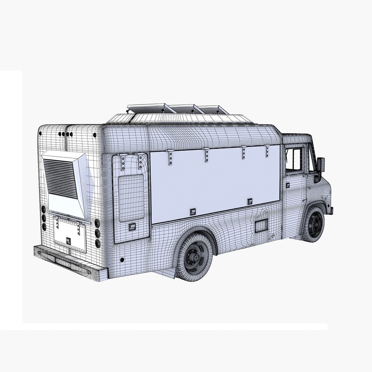 Nom Nom Green Food Truck 3D model_18