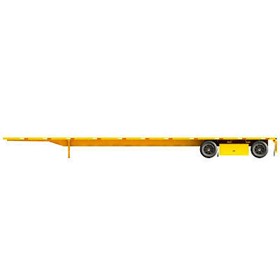 Yellow Flatbed Trailer 01 3D model_3
