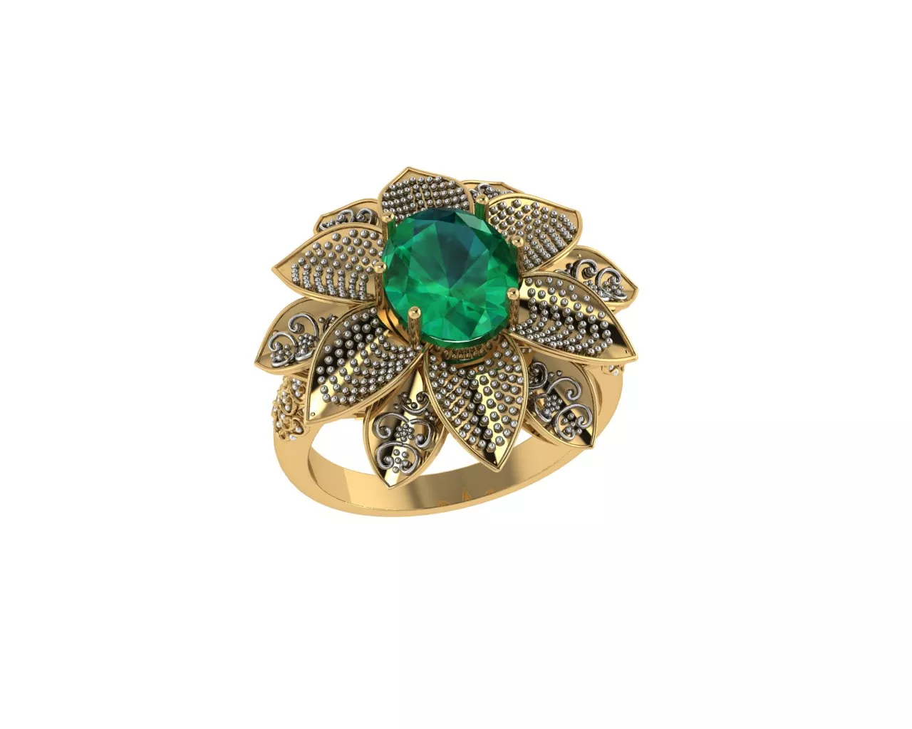 Flower Rings 3D print model
