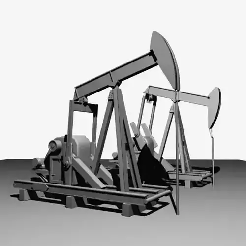 Oil Field Pump Jack 3D model