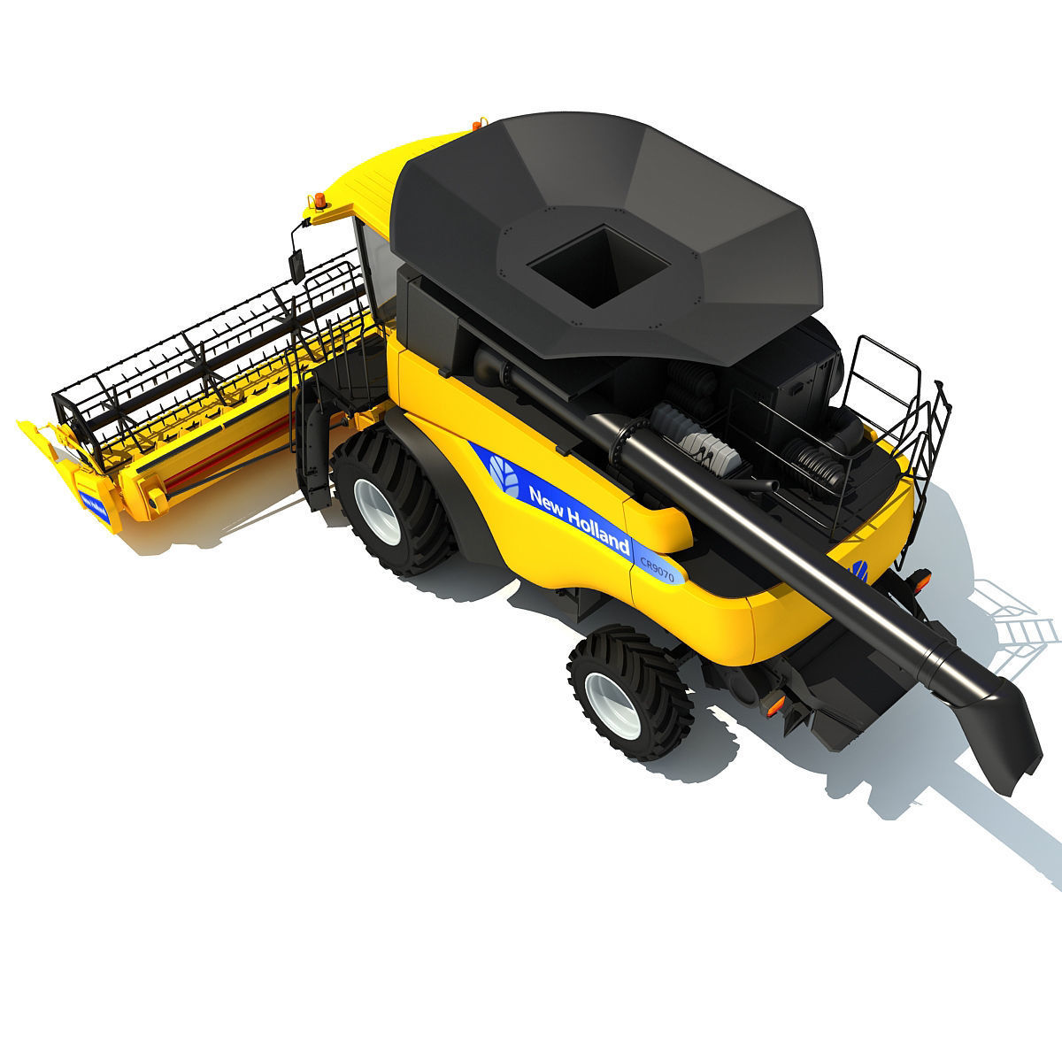 Farm Combine Collection 3D model_30