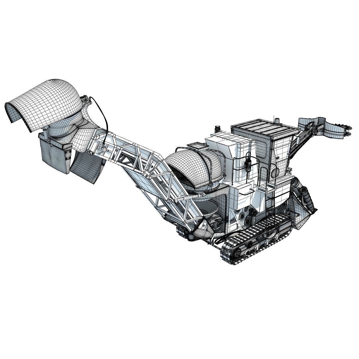 Farm Combine Collection 3D model_36