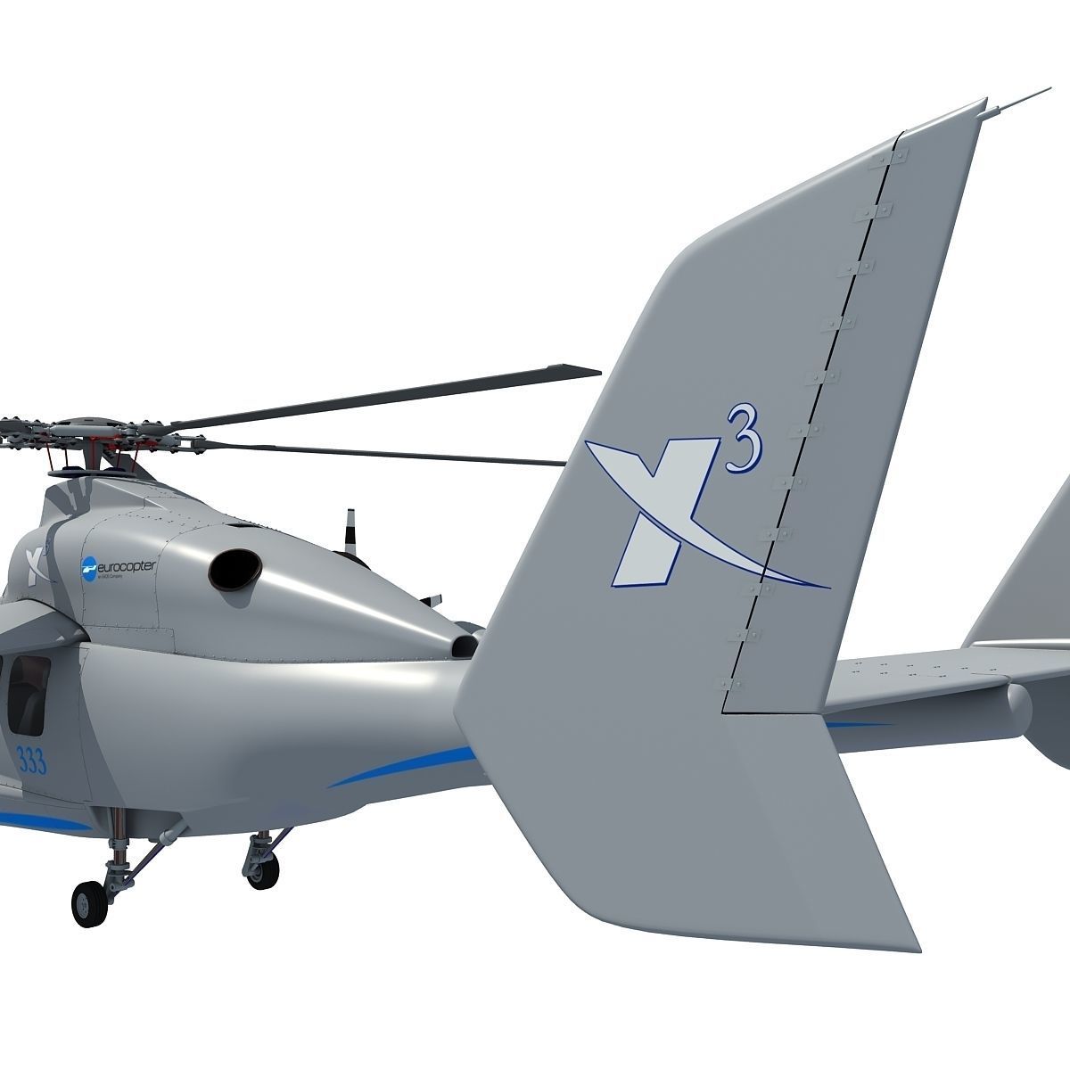Eurocopter X3 Helicopter 3D model_12