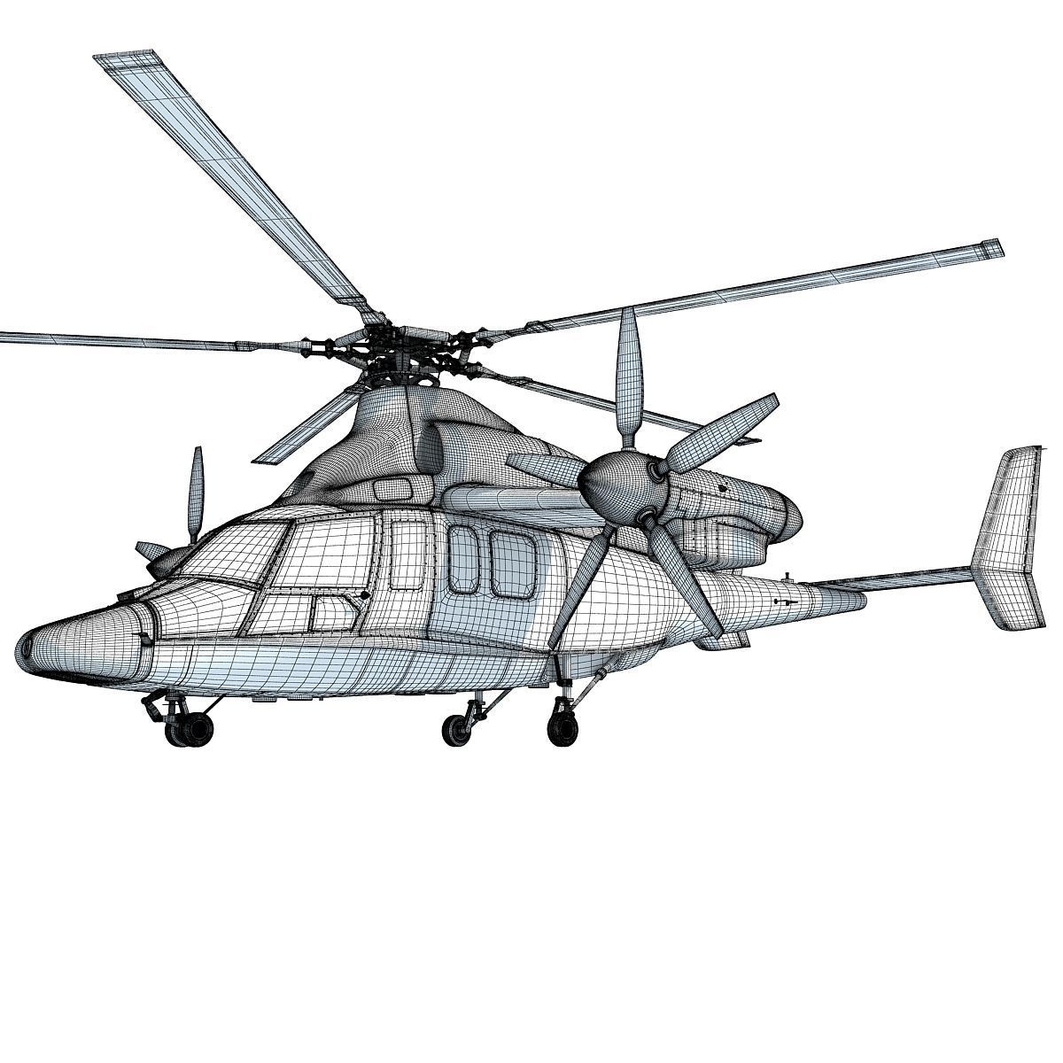Eurocopter X3 Helicopter 3D model_15