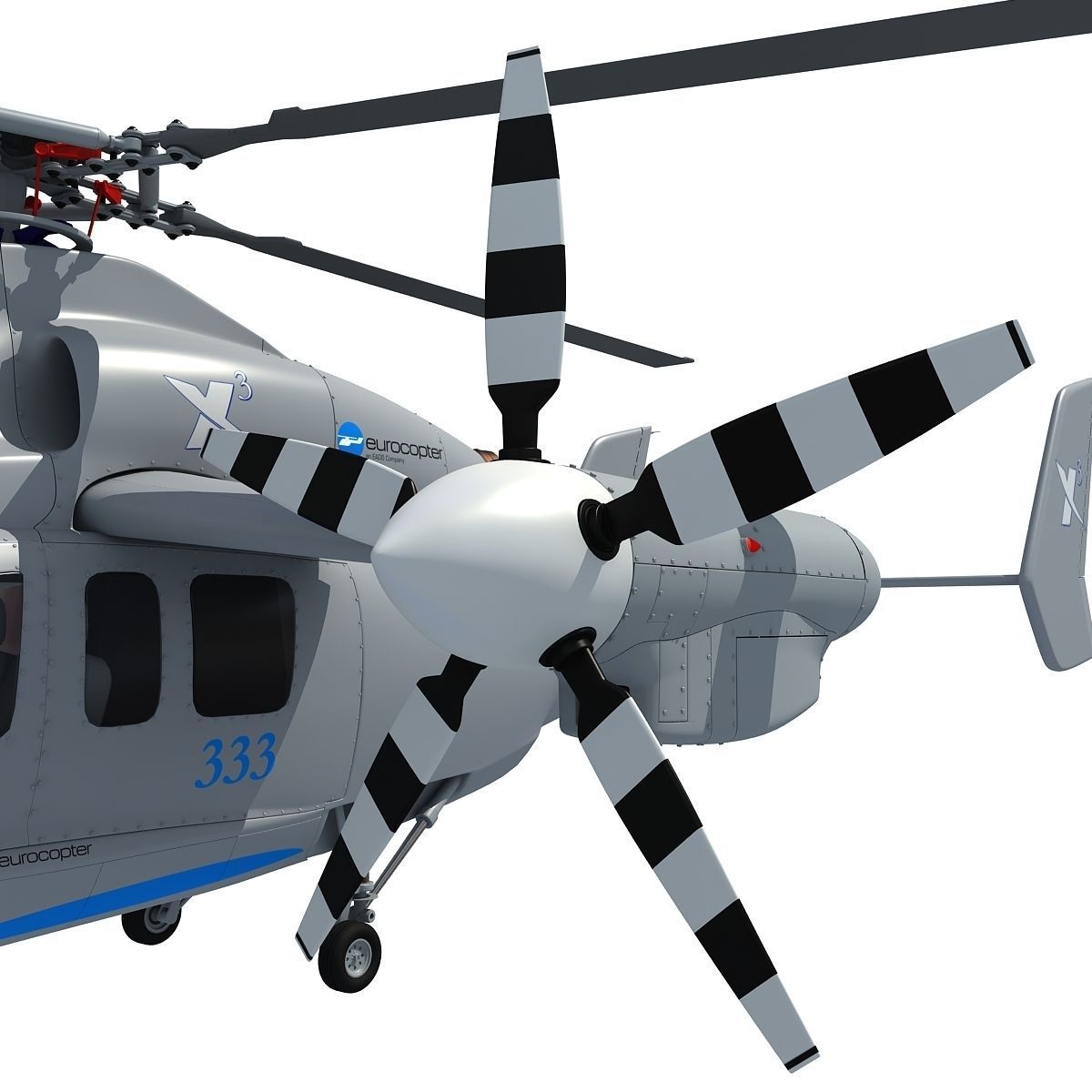 Eurocopter X3 Helicopter 3D model_9