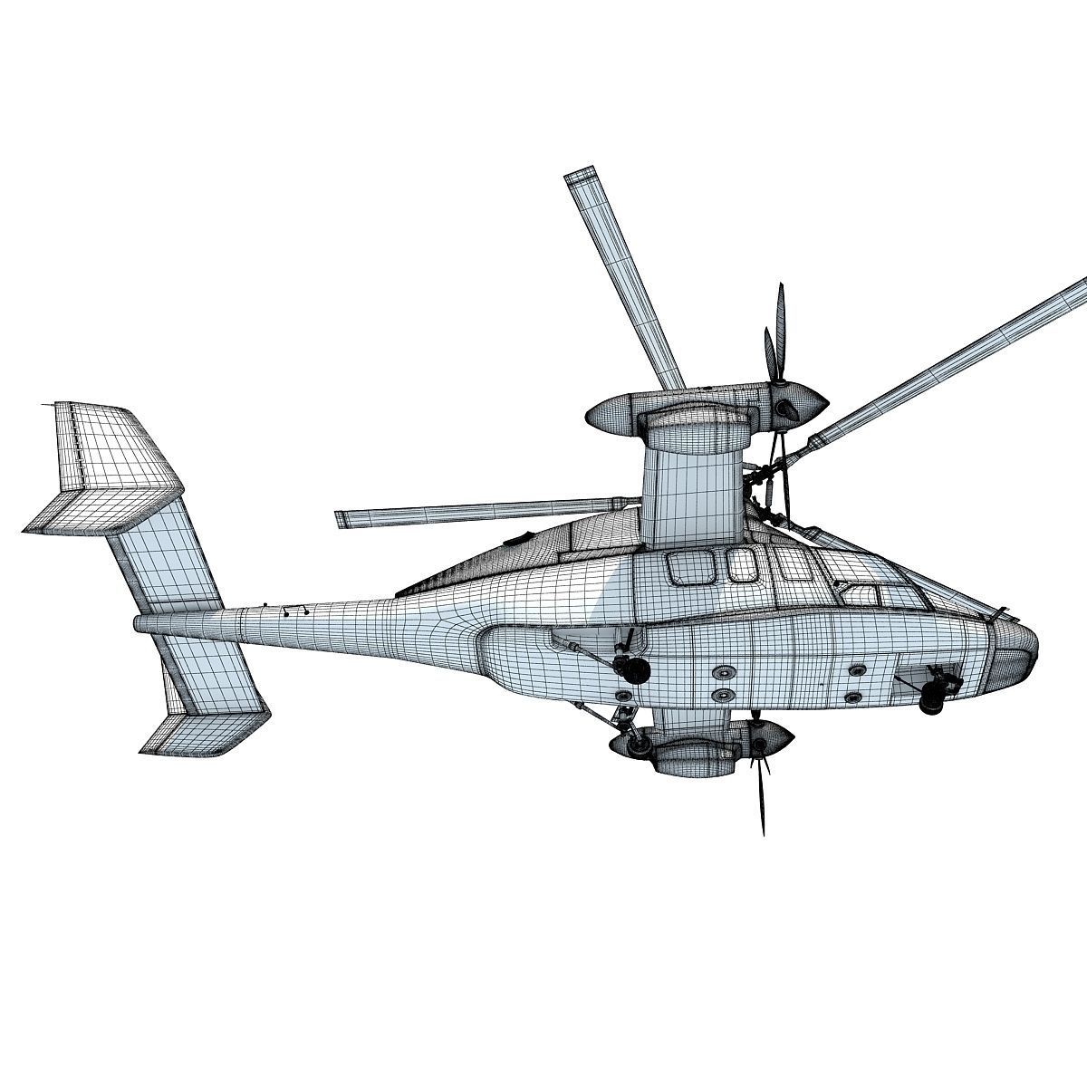 Eurocopter X3 Helicopter 3D model_16