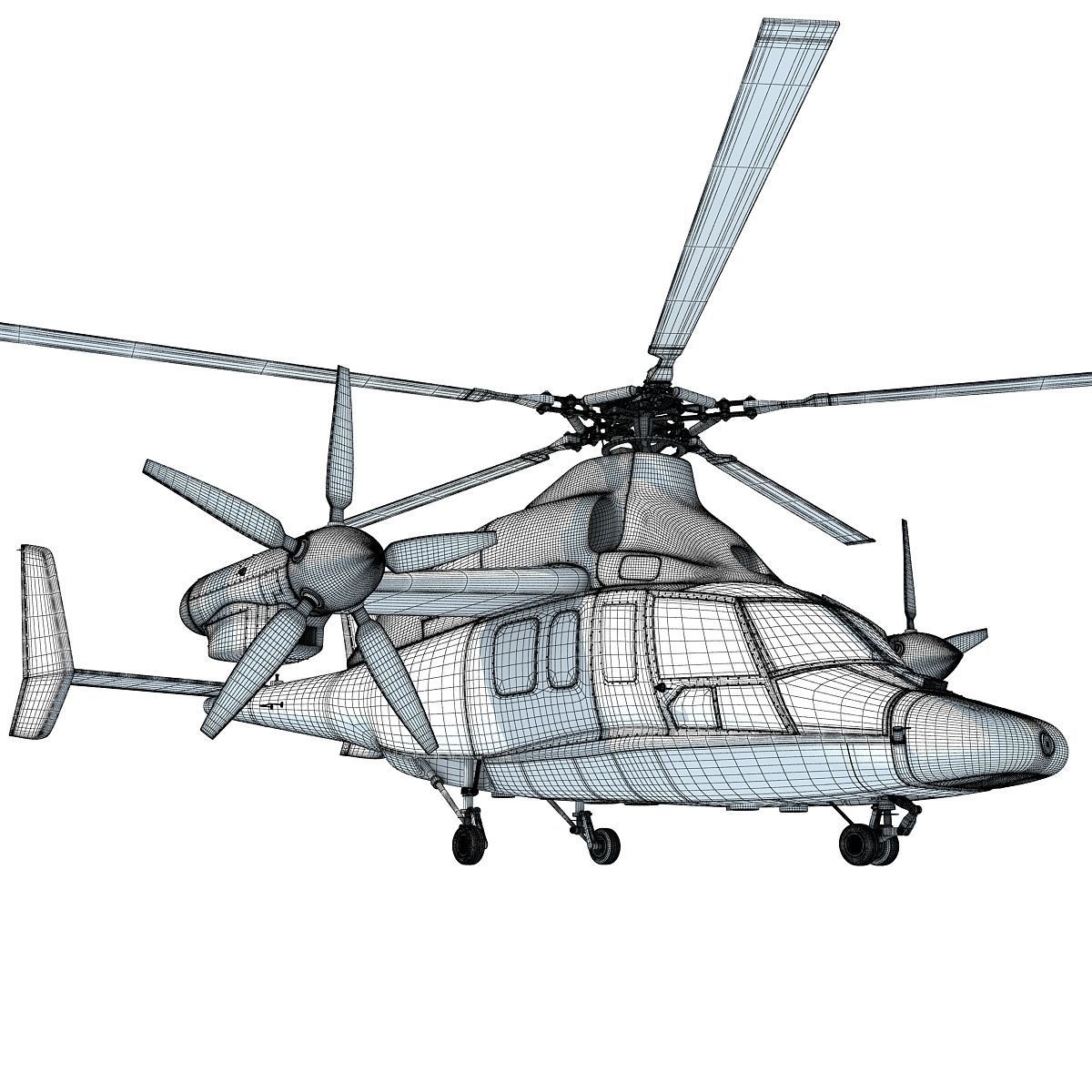 Eurocopter X3 Helicopter 3D model_17