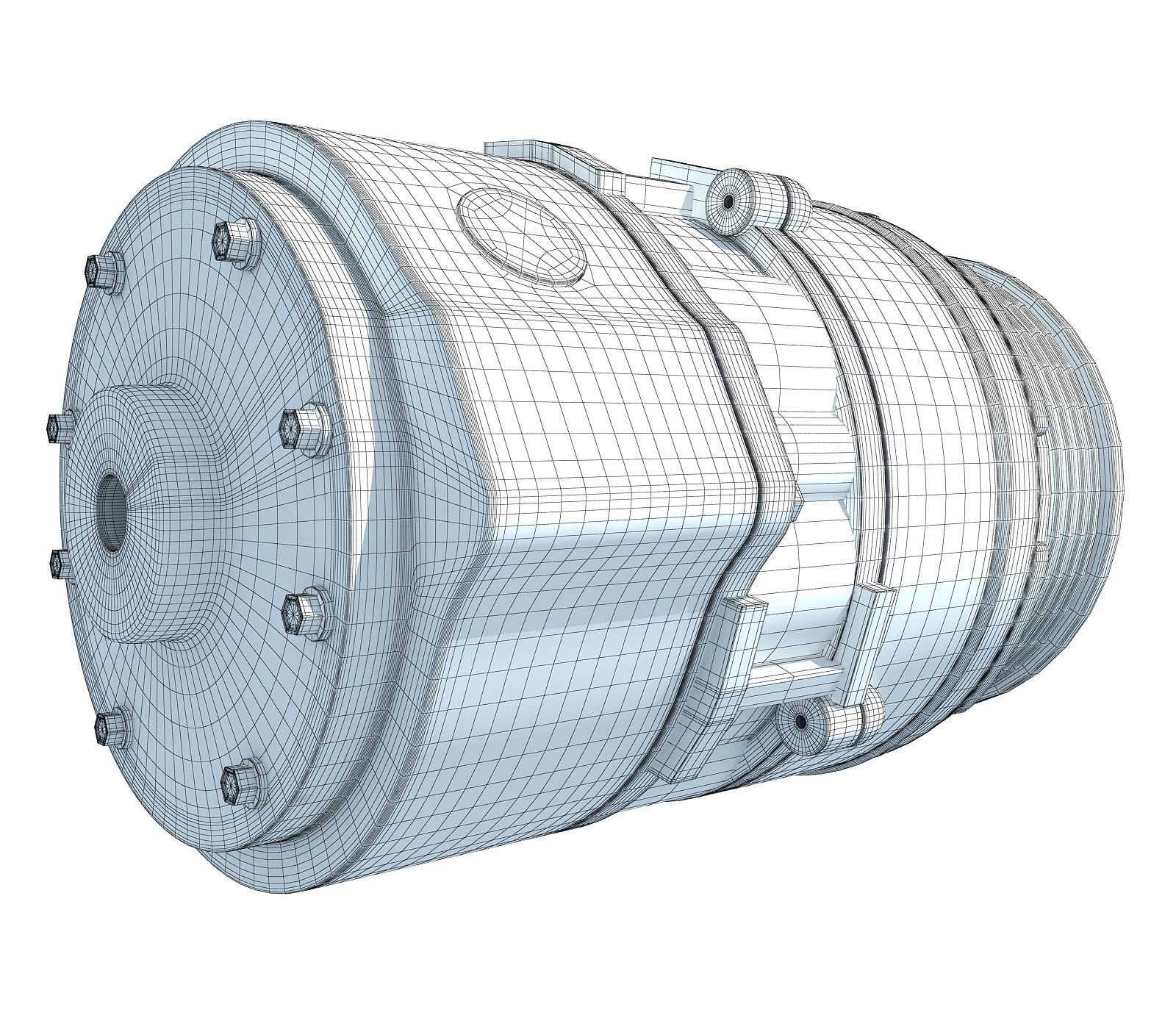 Metal Engine Part V79 3D model_6