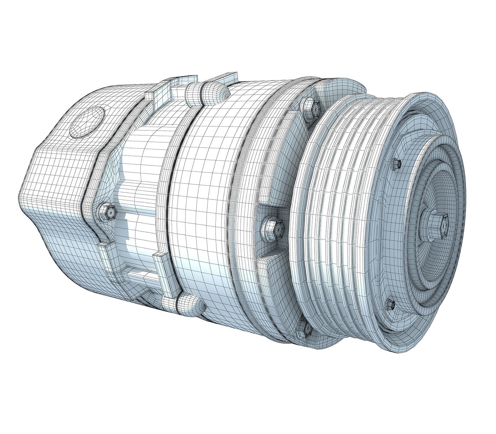 Metal Engine Part V79 3D model_5