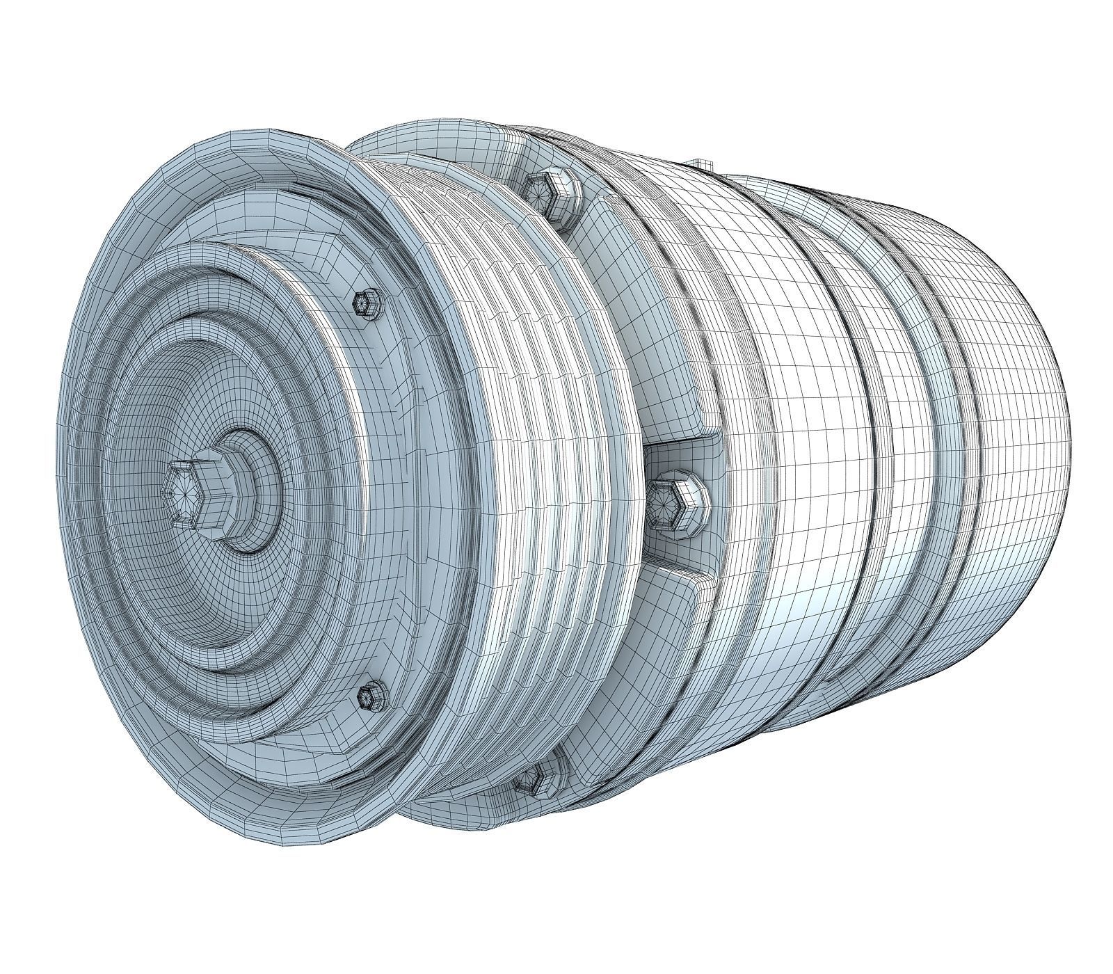 Metal Engine Part V79 3D model_4