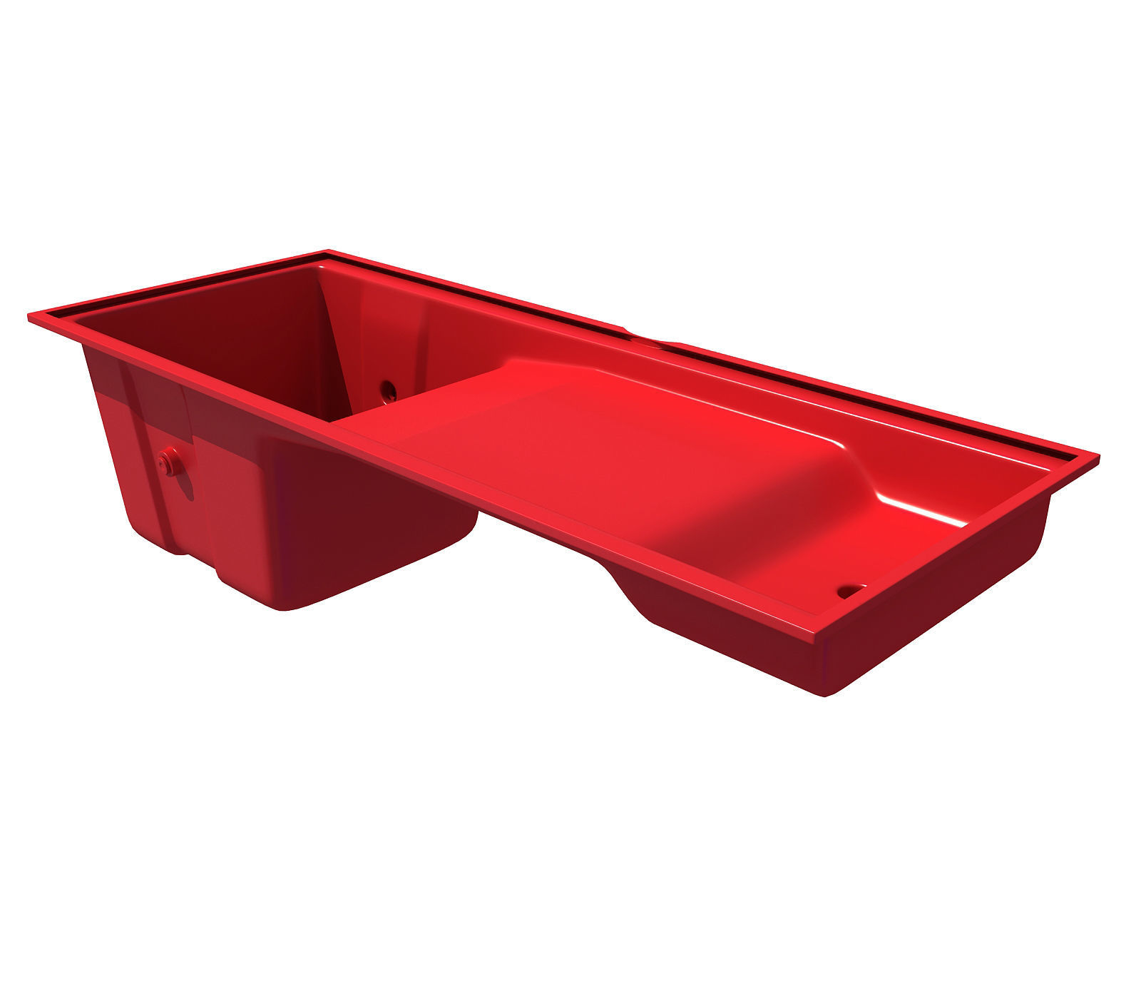 Red Engine Oil Sump Pan 72 3D model_1