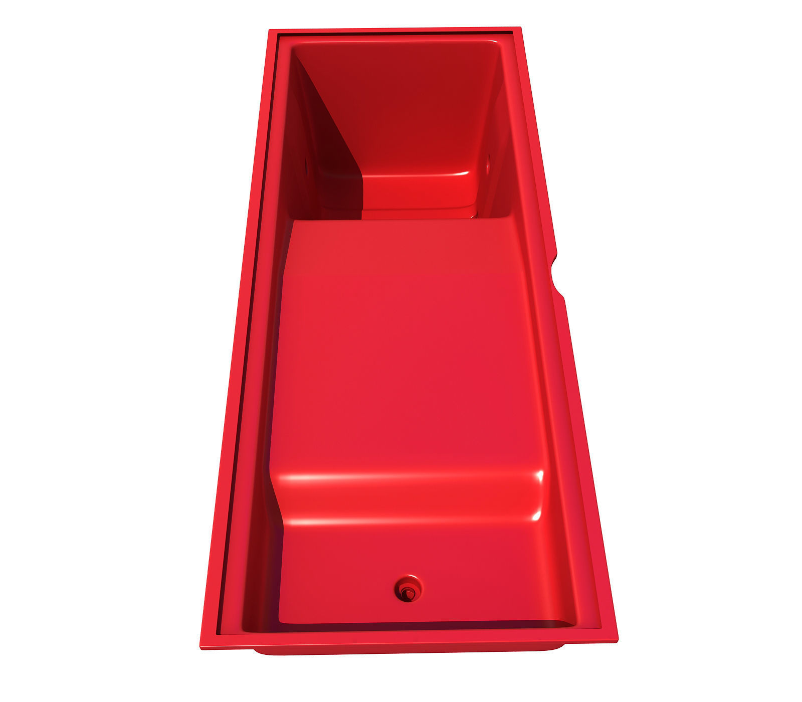 Red Engine Oil Sump Pan 72 3D model_5