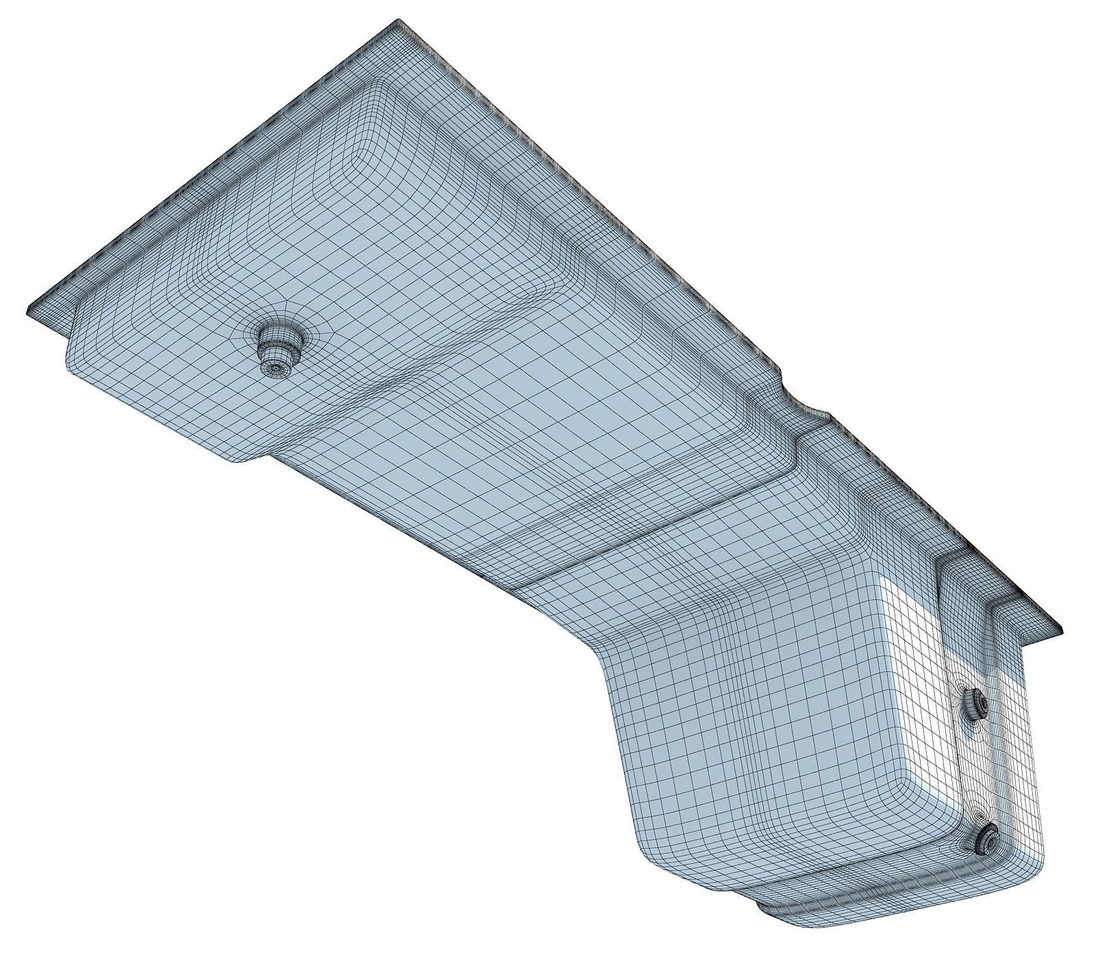 Red Engine Oil Sump Pan 72 3D model_8