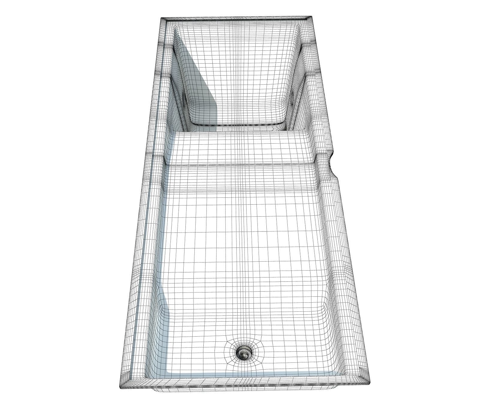 Red Engine Oil Sump Pan 72 3D model_7