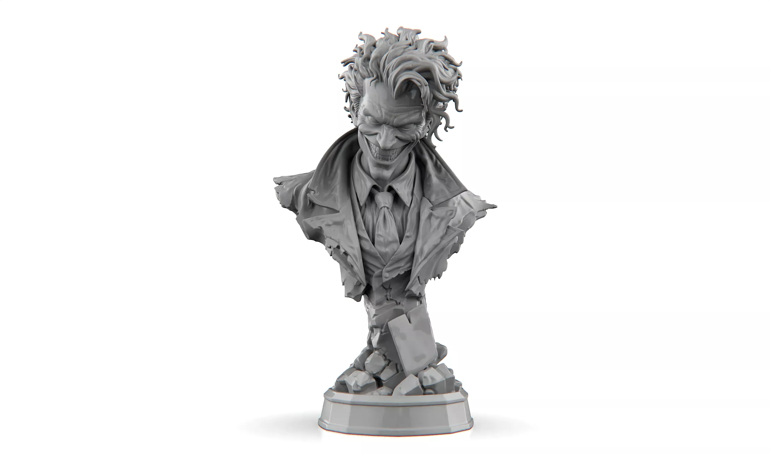 The Joker Fan Art Bust 15 cm Solid Printable Model 3D print model