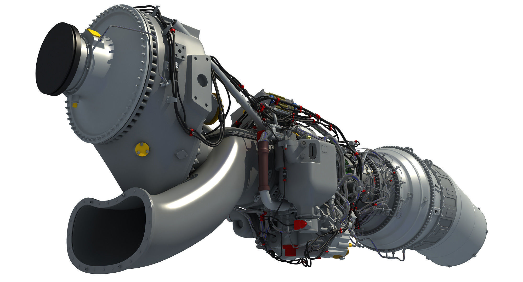 Europrop TP400-D6 Turboprop Engine 3D model_5