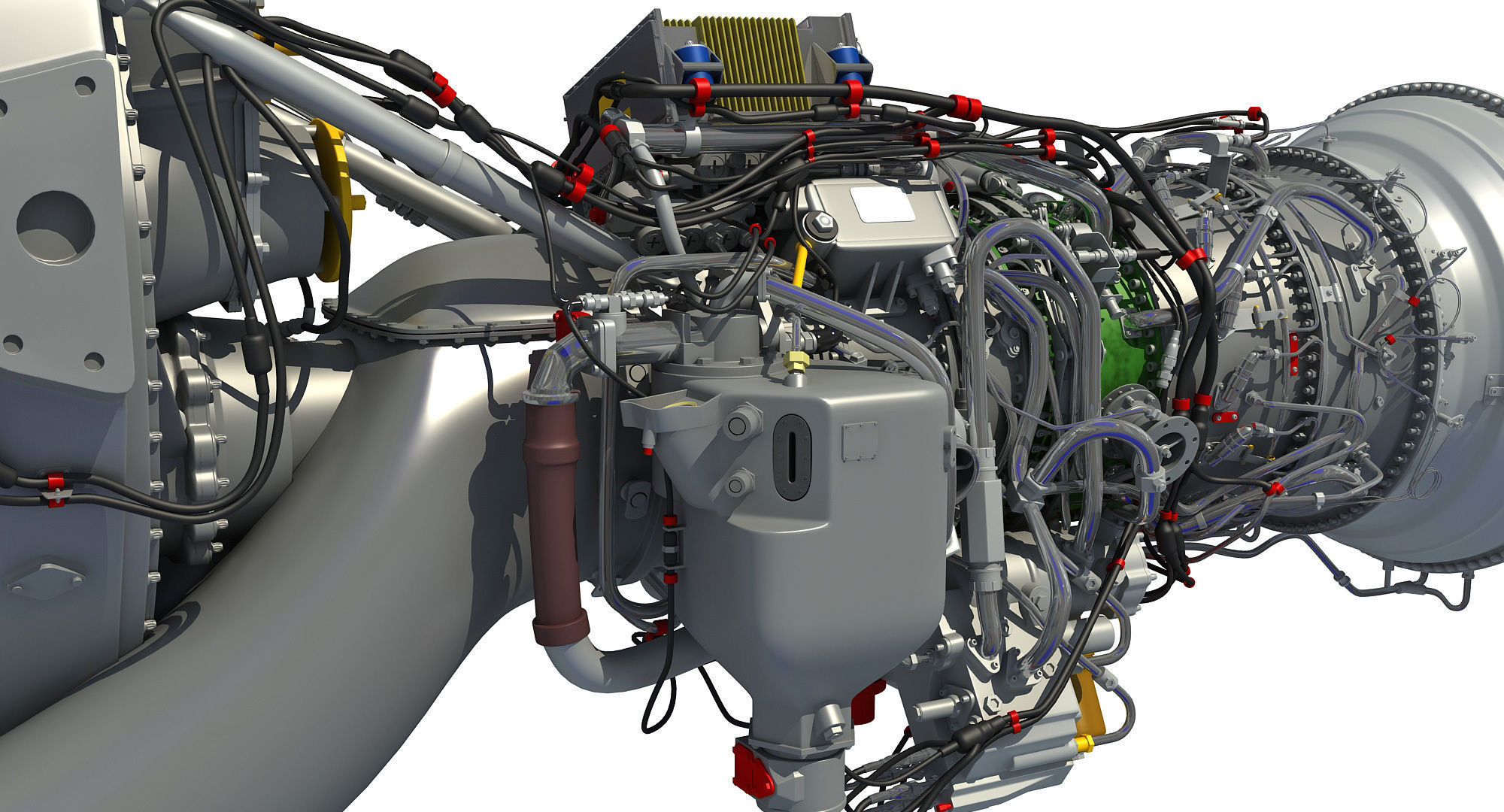 Europrop TP400-D6 Turboprop Engine 3D model_12