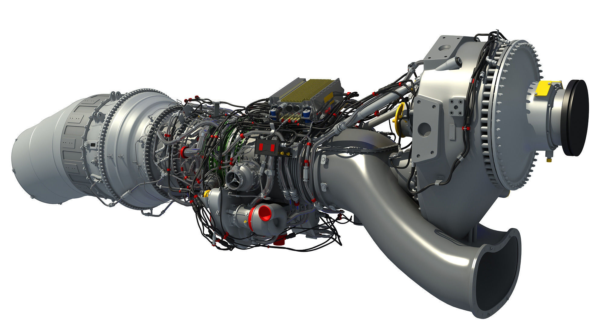 Europrop TP400-D6 Turboprop Engine 3D model_8