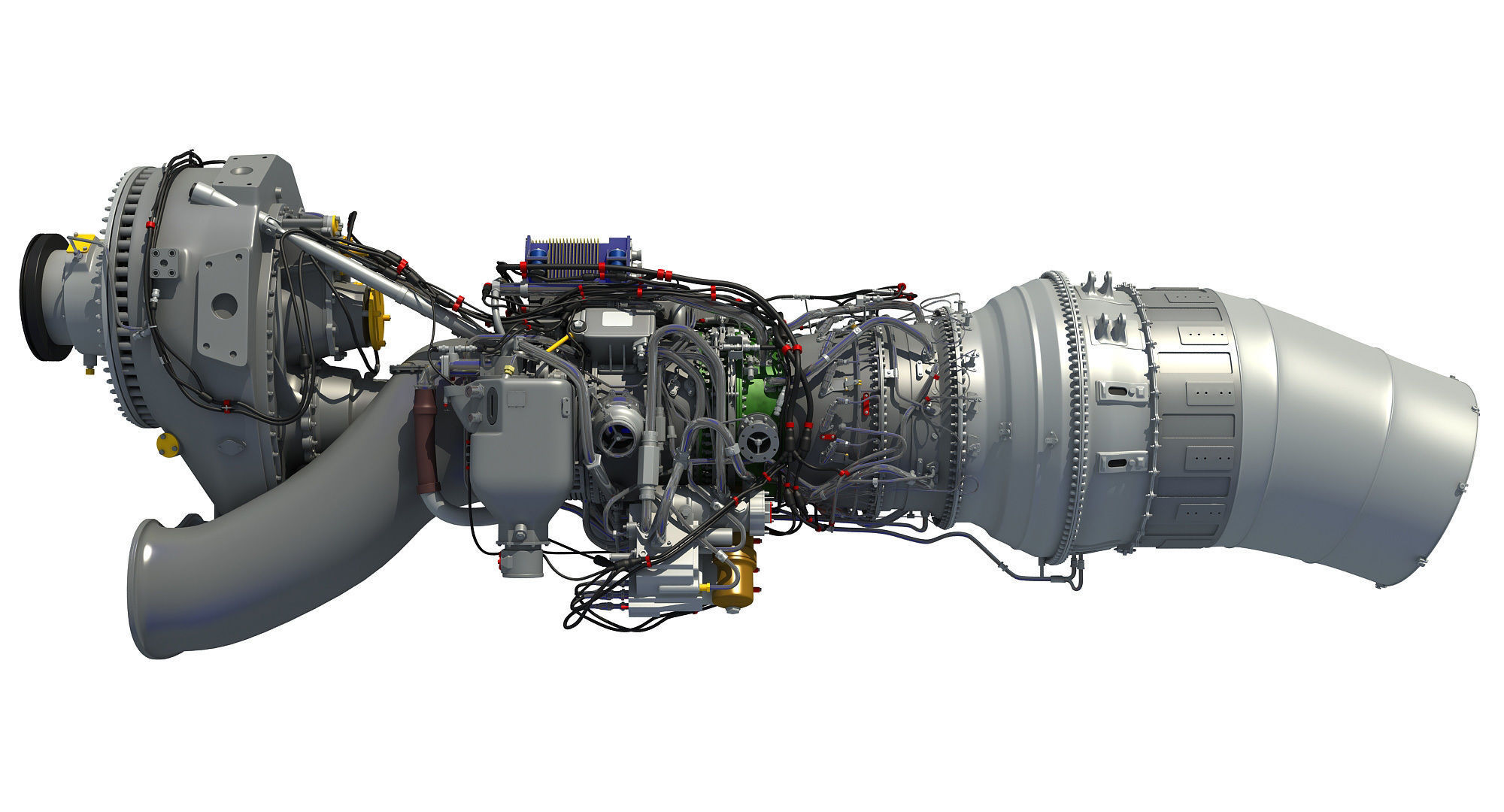 Europrop TP400-D6 Turboprop Engine 3D model_3