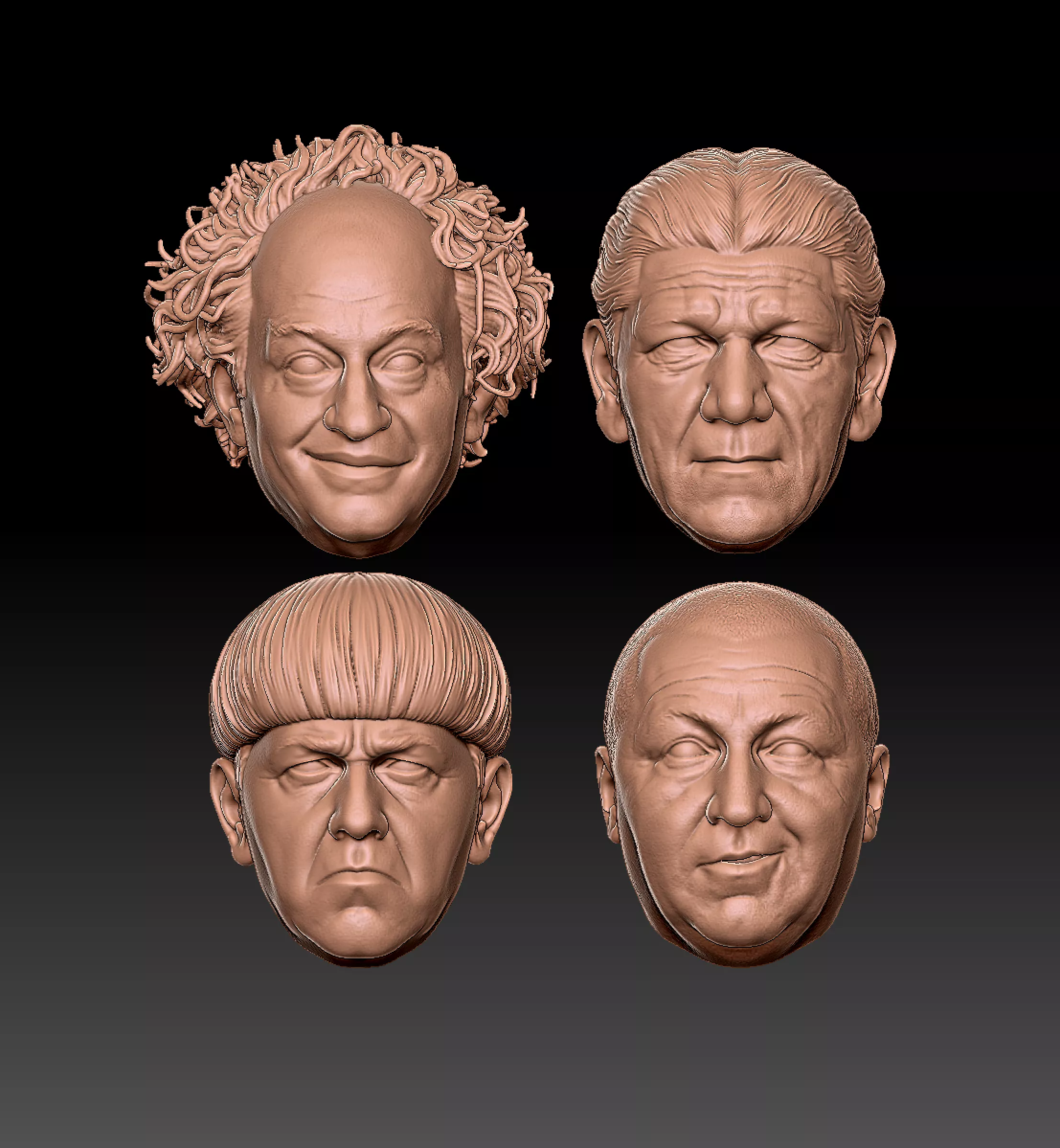 Stooges 3D print model