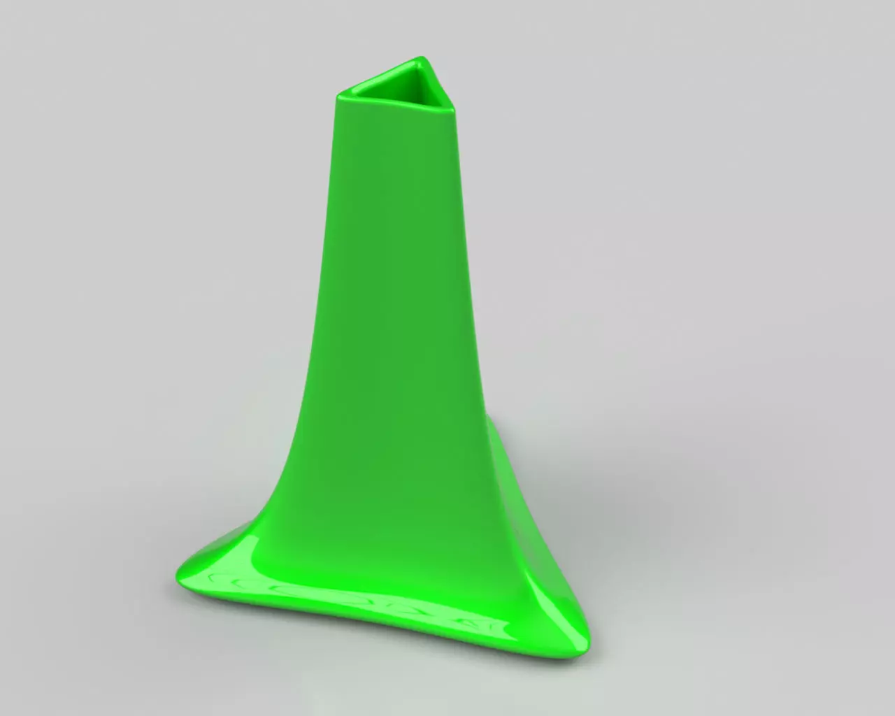Flower vase three-sided Free 3D print model