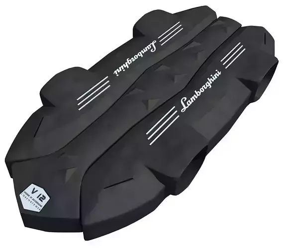 Black Engine Cover 3D 61 3D model