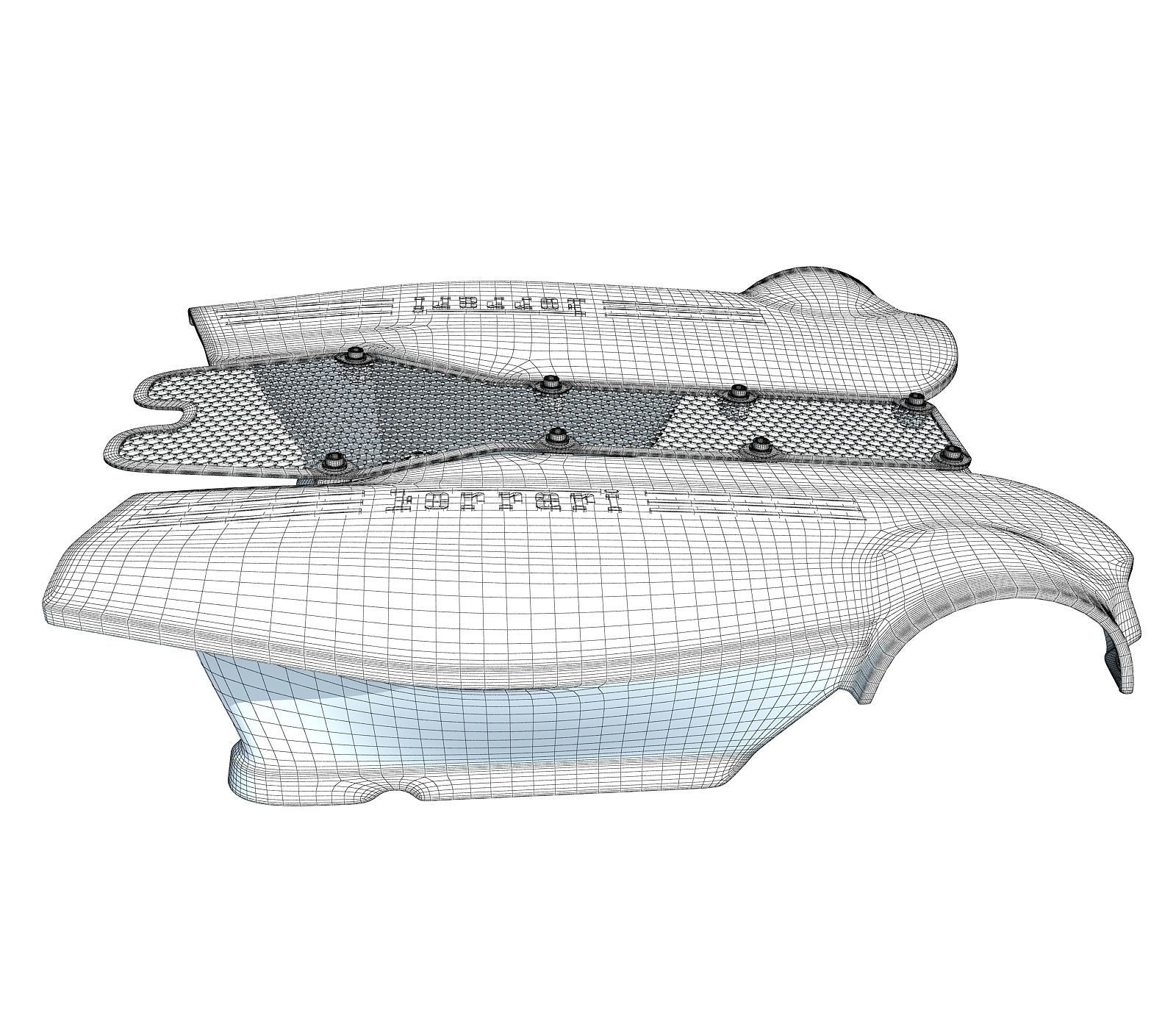 Red Engine Cover 022 3D model_8