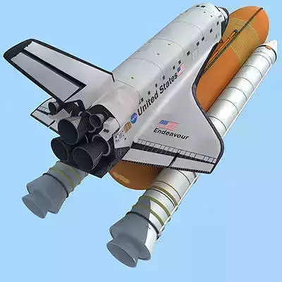 Endeavour Space Shuttle 3D model