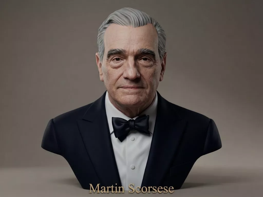 Martin Scorsese Bust 3D Printable 3D print model