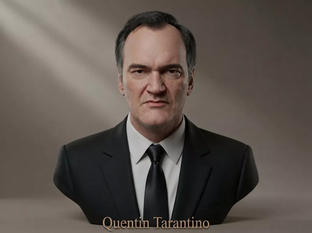 Quentin Tarantino Bust 3D Printable 3D print model