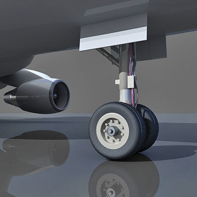  UAE 3D Boeing 747 with Texture of Emirates Airline 3D model_9