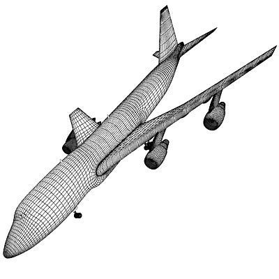  UAE 3D Boeing 747 with Texture of Emirates Airline 3D model_11