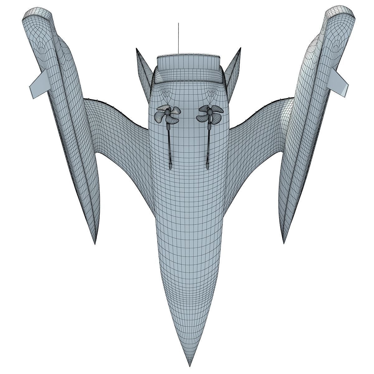 Earthrace White Boat 3D model_20