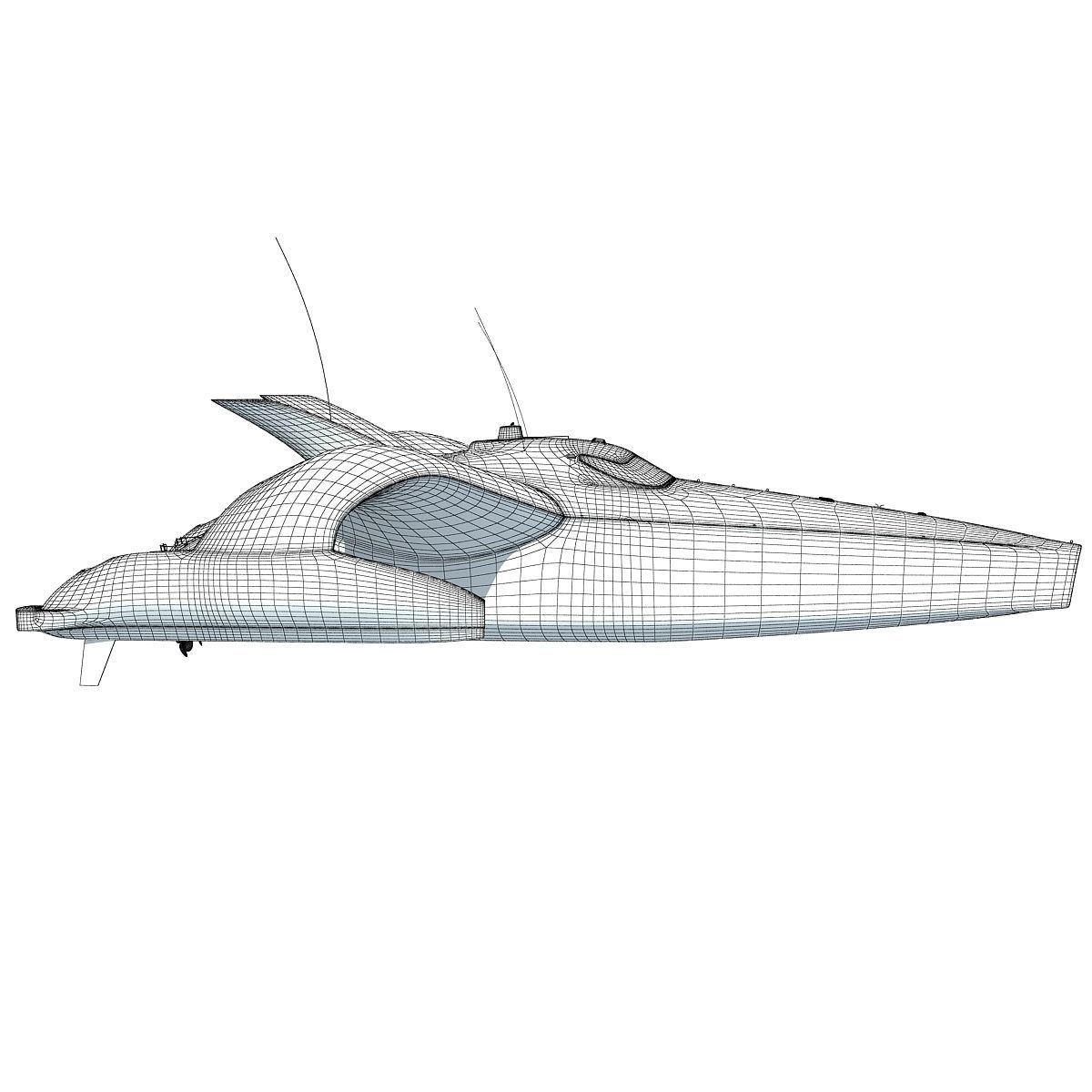 Earthrace White Boat 3D model_15