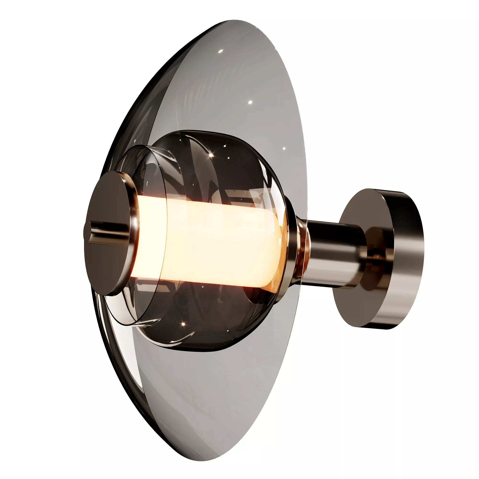 Halo Style Wall Lamp Low-poly 3D model